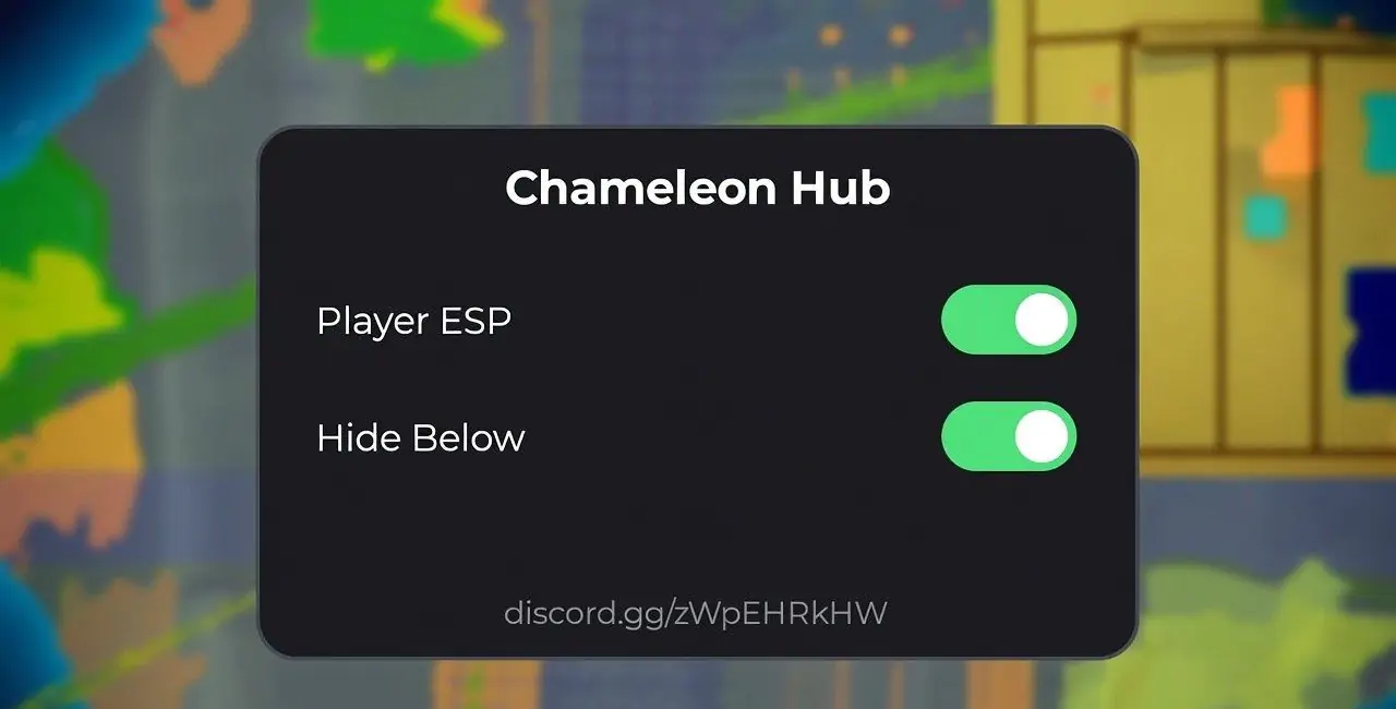 Chameleon Script Roblox (Keyless) - Player ESP, Hide Below