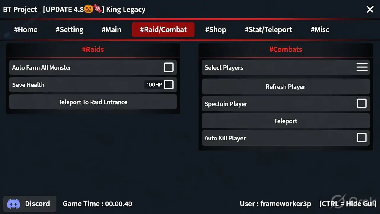 BT Project (Mobile) King Legacy Script