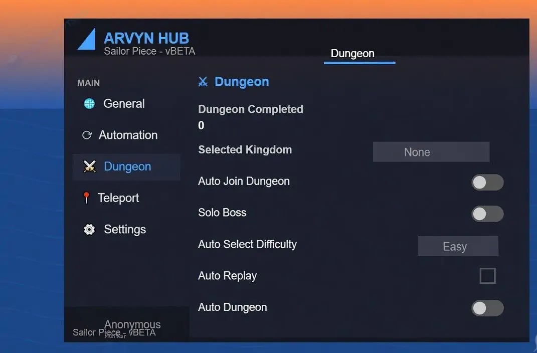 Arvyn Hub Sailor Piece Script [No Key]