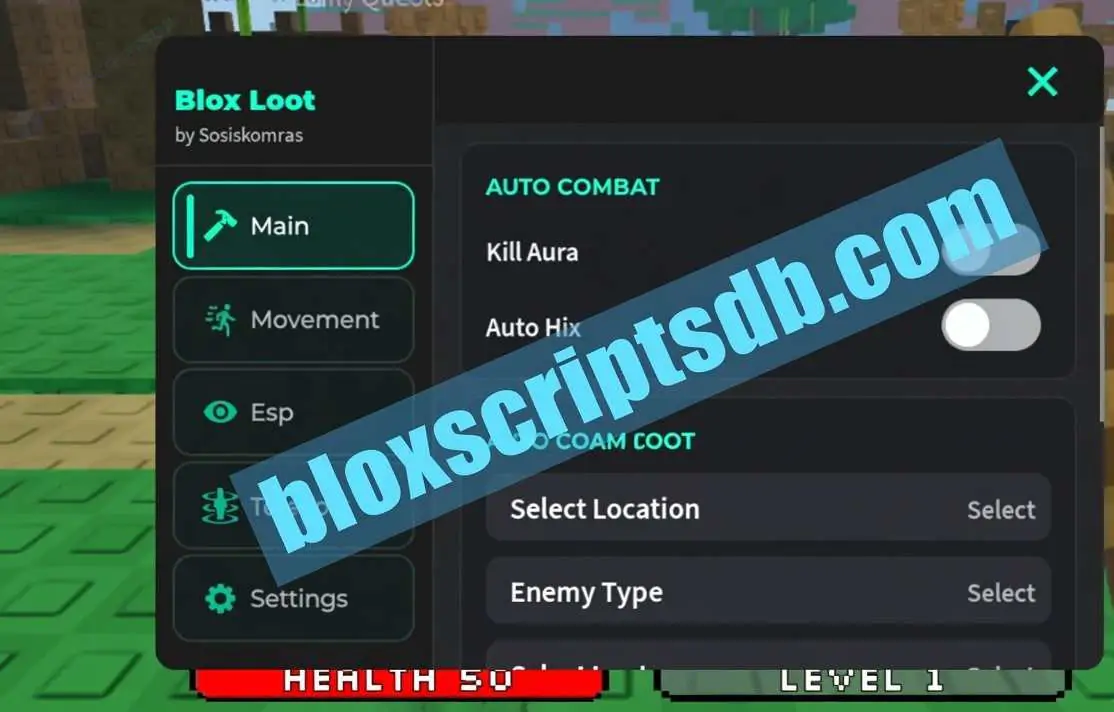 Blox Loot Script New Best GUI - Auto Farm, Kill Aura and More