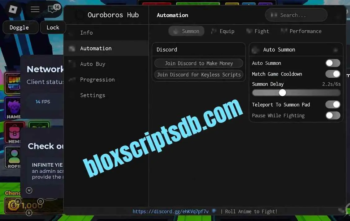 Roll Anime to Fight Script [No Key] | Ouroboros Hub | AUTO SUMMON, AUTOBUY