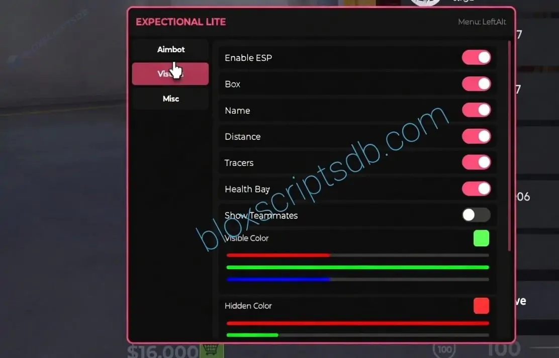 Expectional Hub BloxStrike Script 2026 - Aimbot, ESP, Visuals, Skinchanger