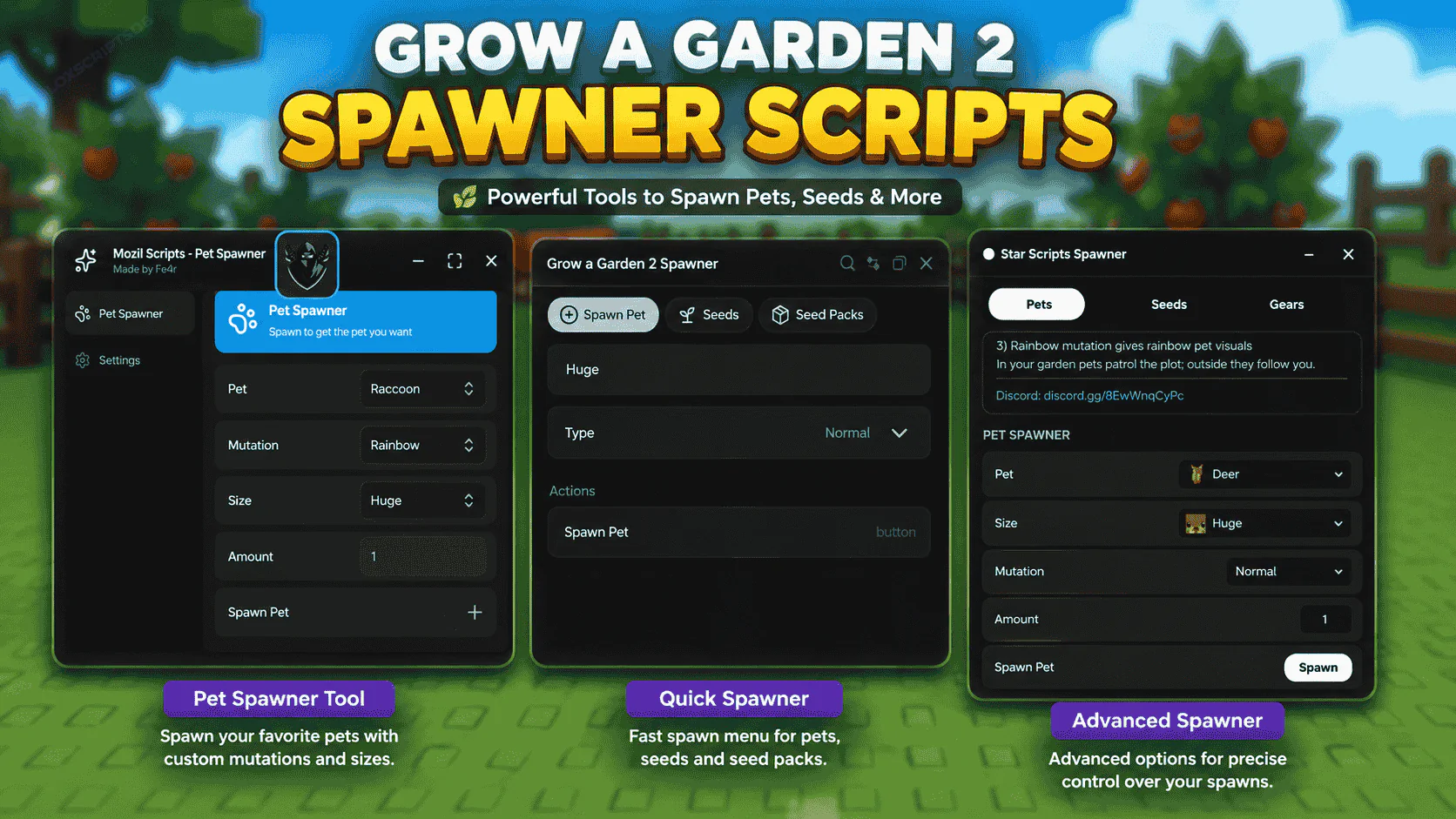 Grow a Garden 2 Spawner Script [Dark Spawner, Pet Spawner, Seeds Spawner, Gear Spawner]