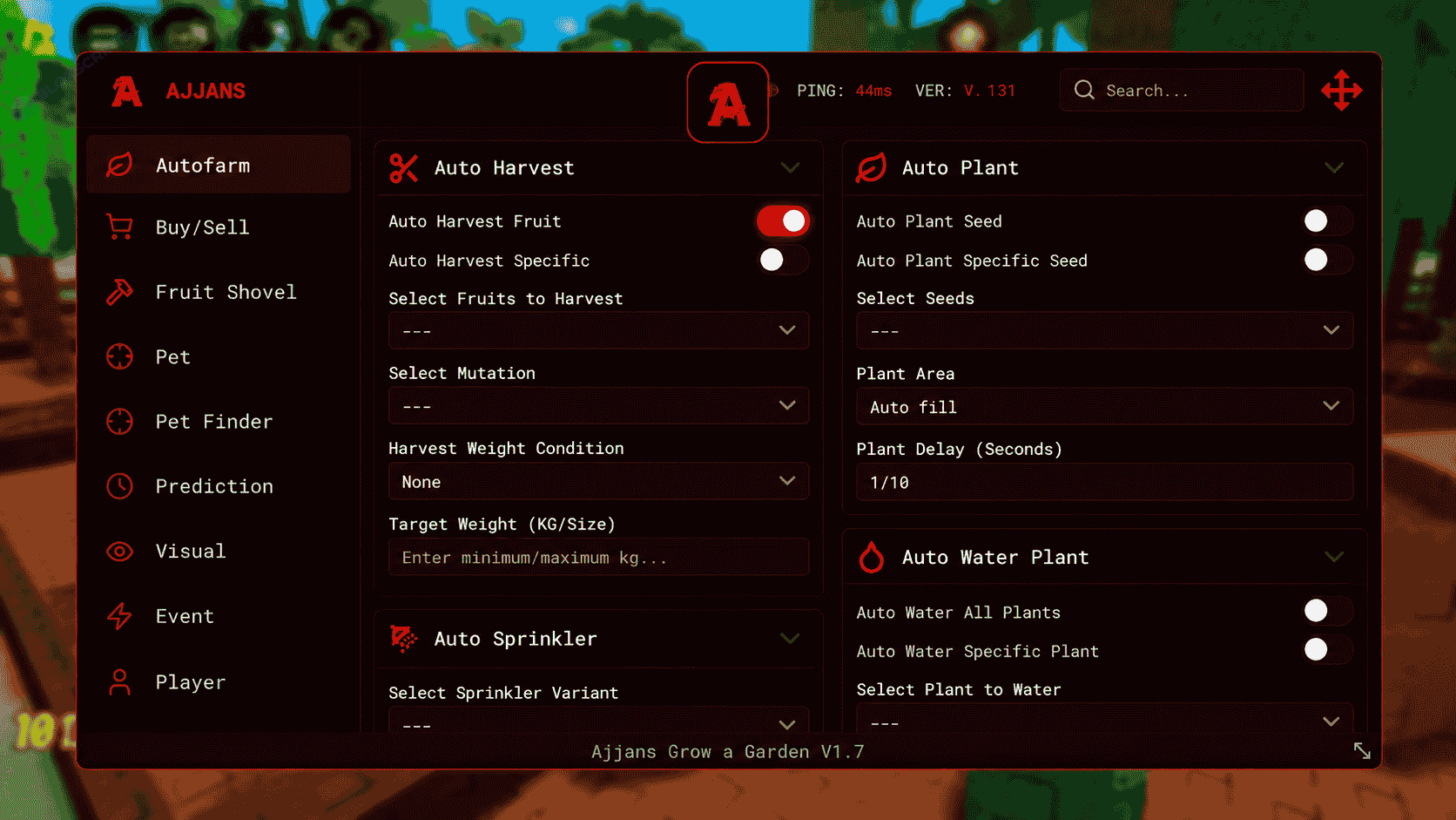 Ajjans Hub Grow A Garden 2 Script [DUPE FRUIT, INFINITE SHECKLES, SEED PET, SPAWNER]