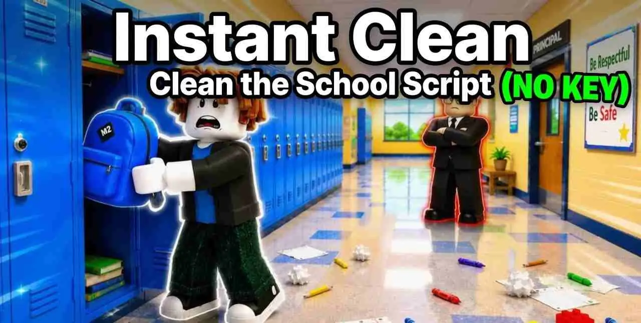 Instant Clean — Clean the School script (NO KEY)