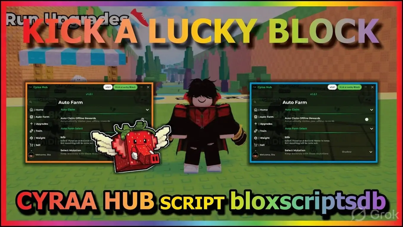 [Cyraa Hub] Kick a Lucky Block Script