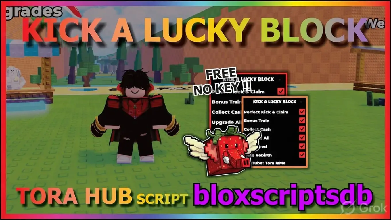 Tora Hub Kick a Lucky Block Script [No Key]