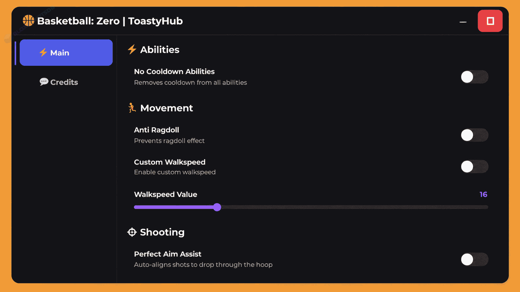Toastyhub Basketball: Zero NEW Script [Aimbot, No Cooldown, Anti Ragdoll]