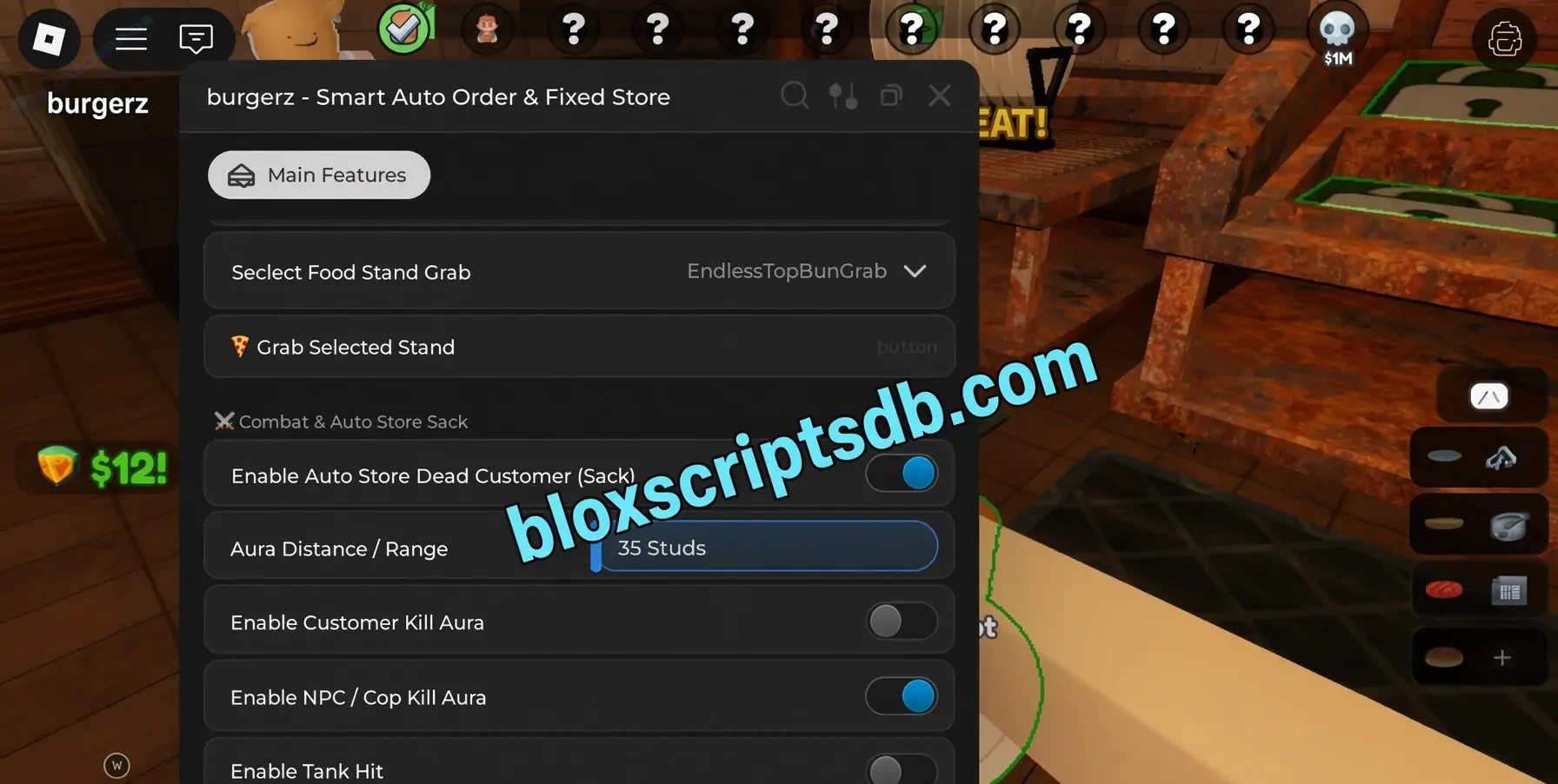 Burgerz Script | Keeloby Hub [No Key] | Auto Complete Order
