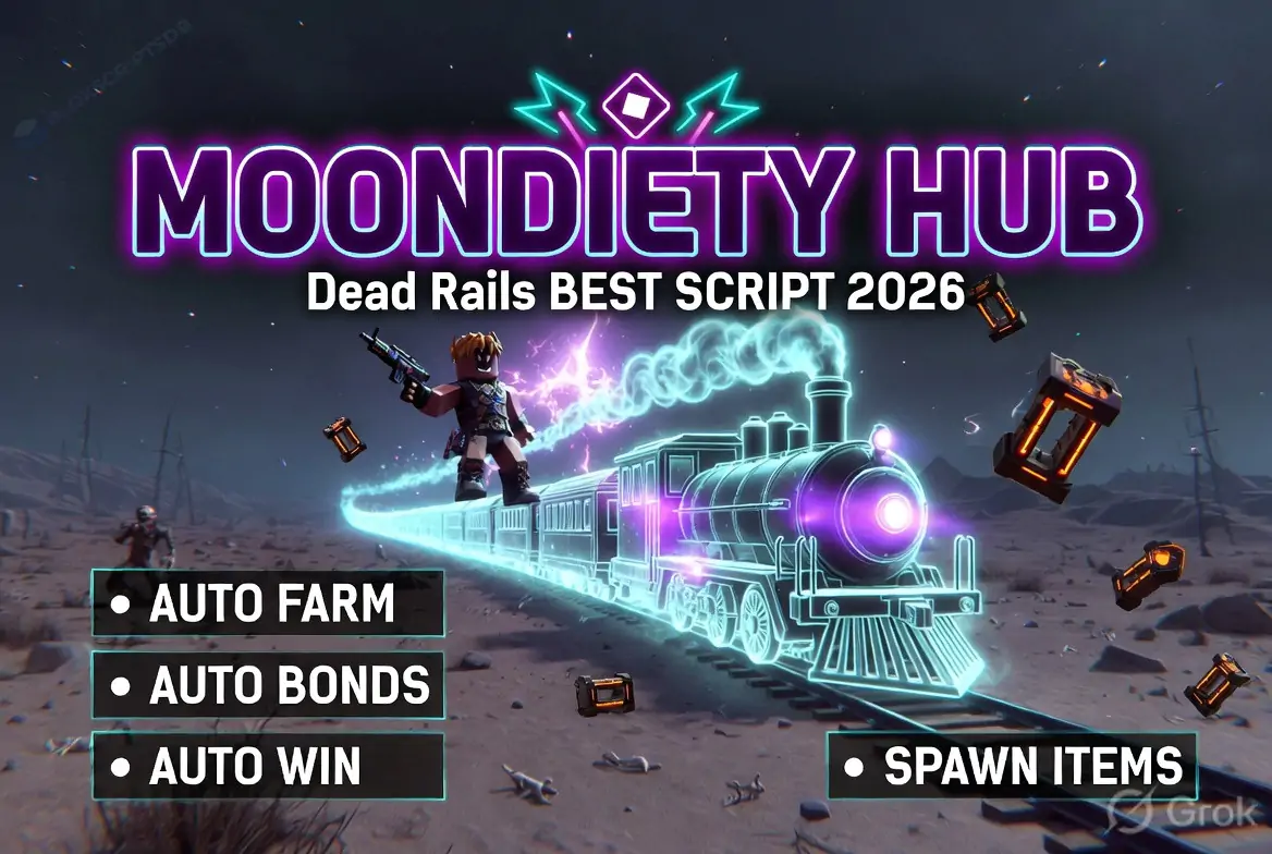 Moondiety Hub Dead Rails Script Best [Auto Farm, Auto Bonds, Auto Win, Spawn Items]