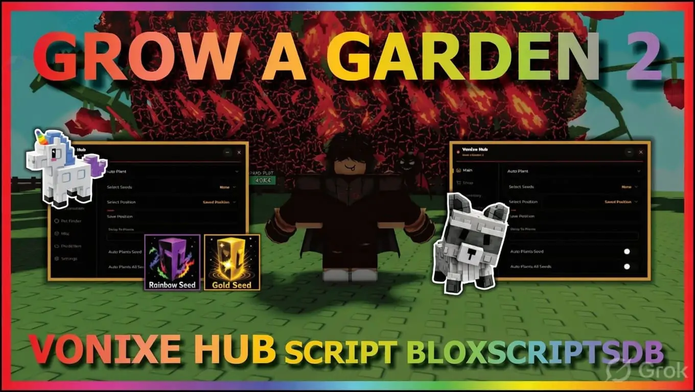 Vonixe Hub Grow a Garden 2 Script