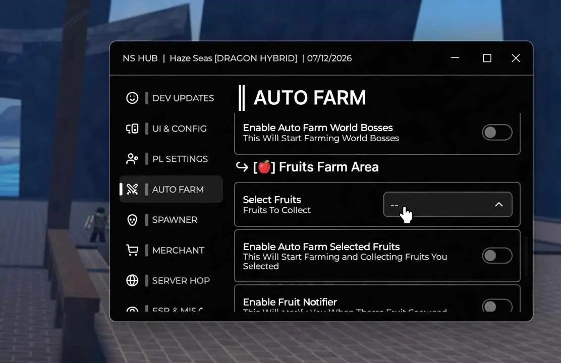 NS Hub | Haze Seas Script | FAST LEVEL FARM, AUTO QUESTS FARM