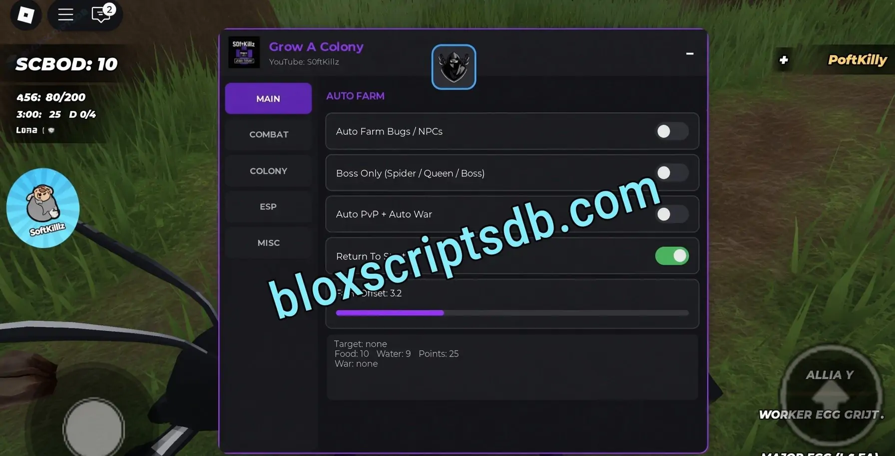 Grow A Colony Script | S0ftKillz | Auto Farm
