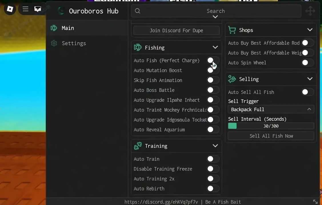 BE A FISH BAIT Script Best - Ouroboros Hub