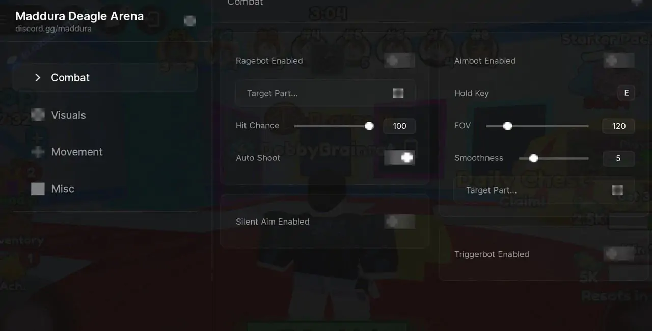 Maddura Hub Deagle Arena Script