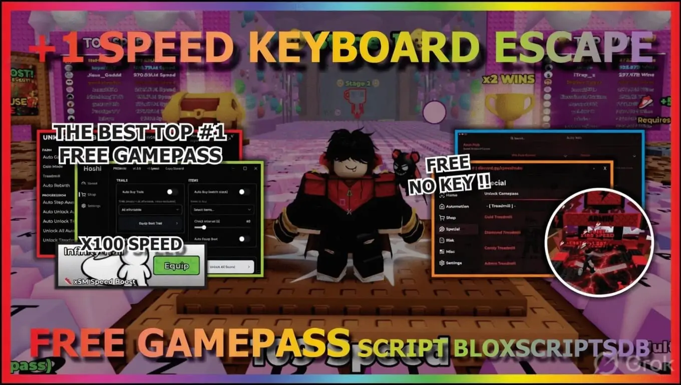 Unknown Hub +1 Speed Keyboard Escape Script