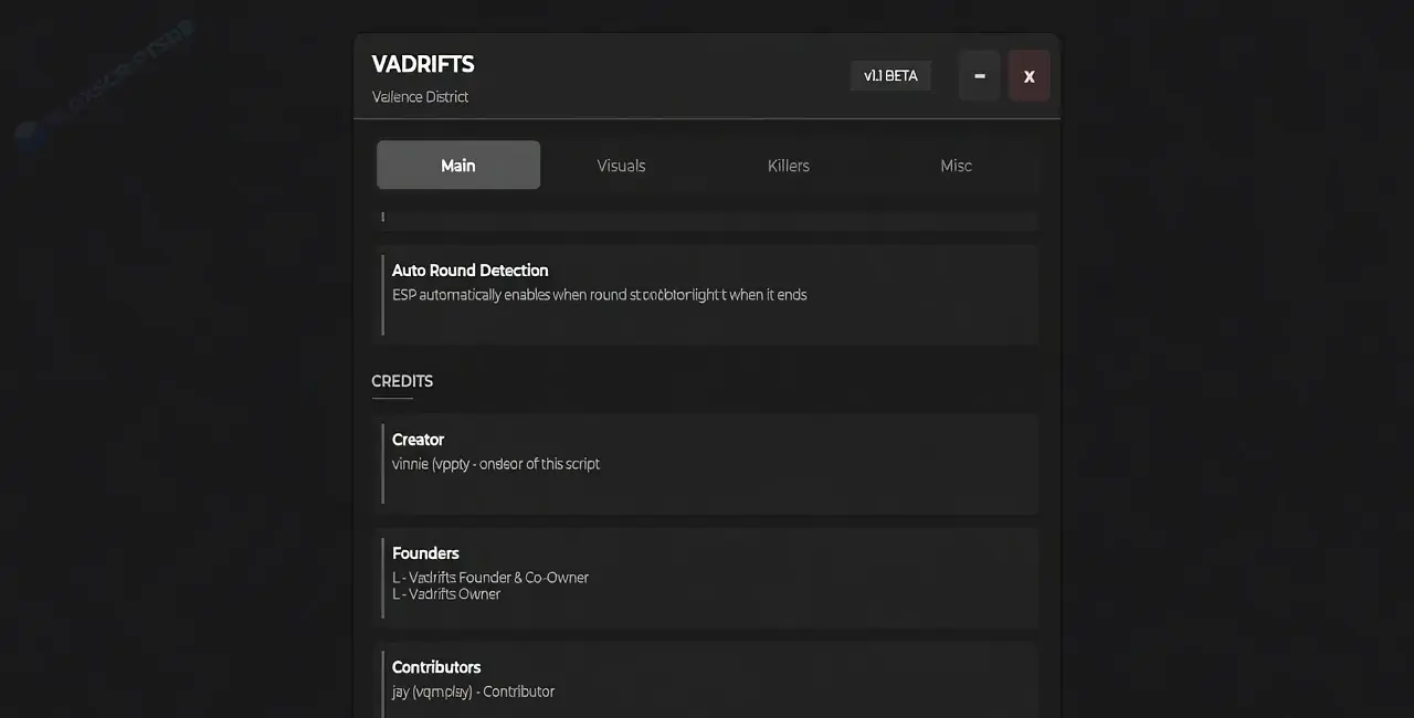 VADRIFTS Violence District Script