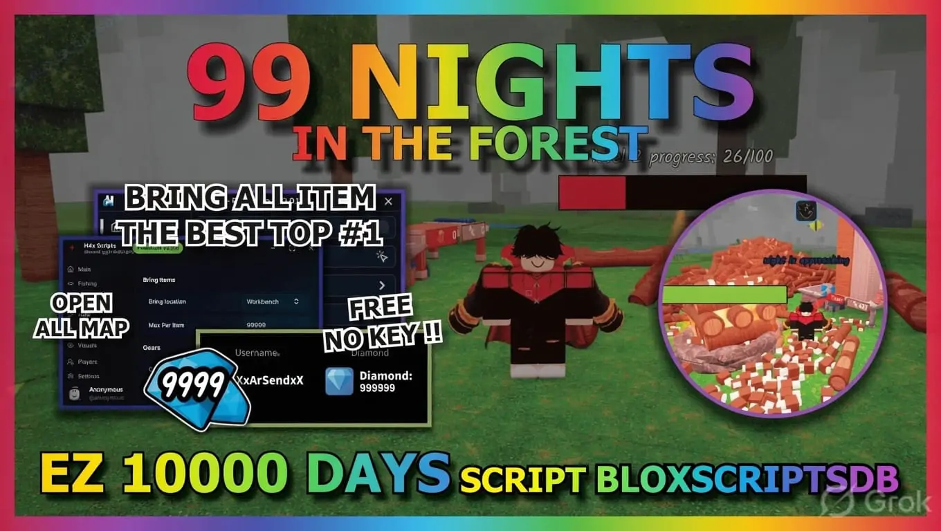 H4x Hub 99 Nights in the Forest Script