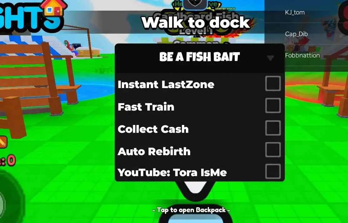 Tora IsMe - BE A FISH BAIT Script [NO KEY]