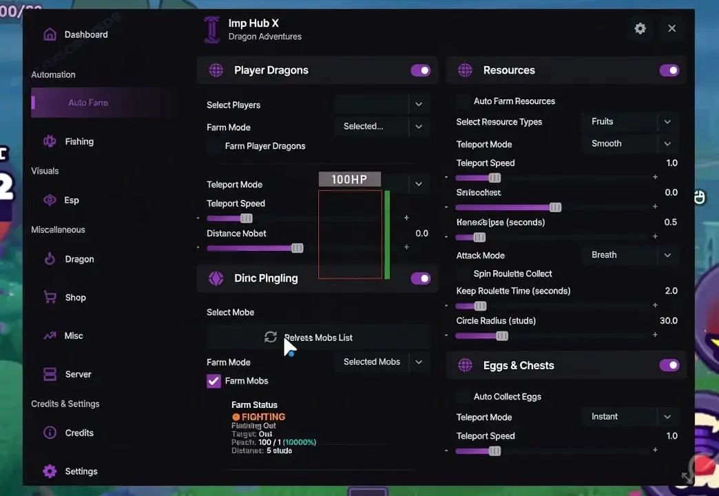 Imp Hub X Dragon Adventures Script