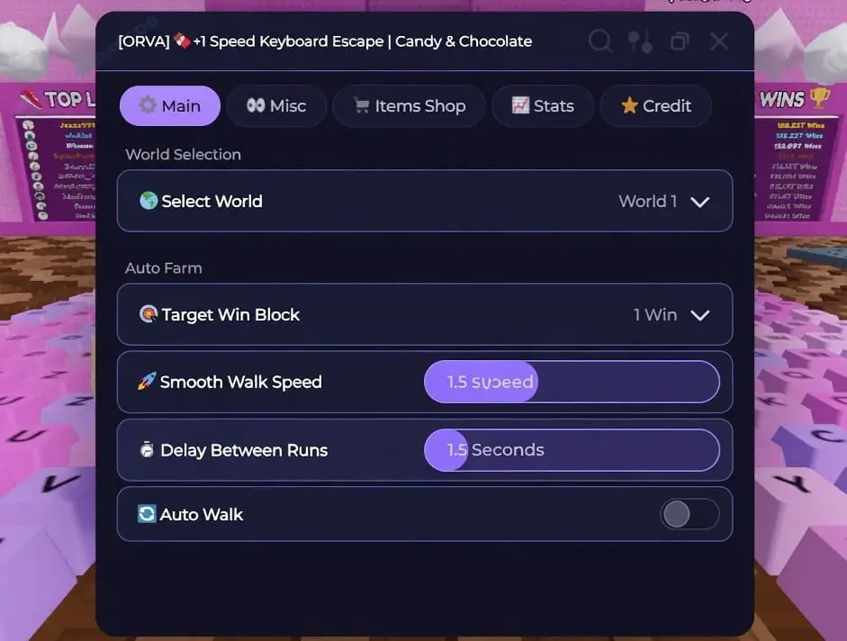 ORVA Hub +1 Speed Keyboard Escape Script