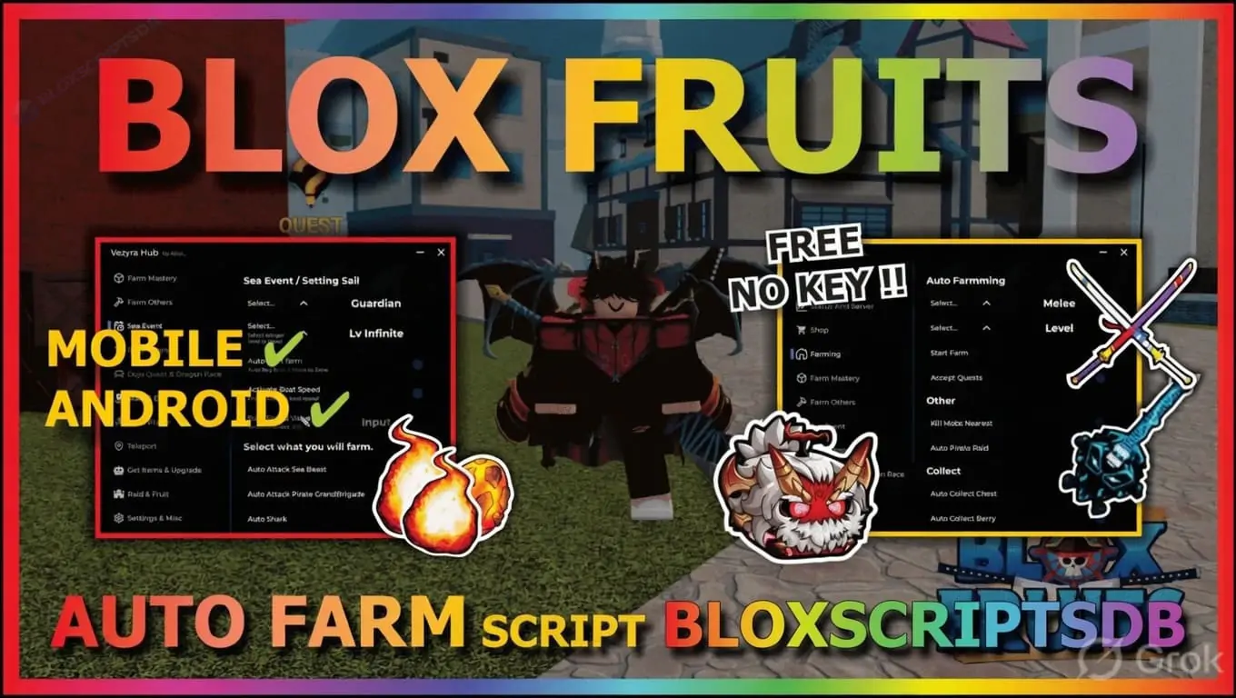 Vezyra Hub Blox Fruits Script [No Key]