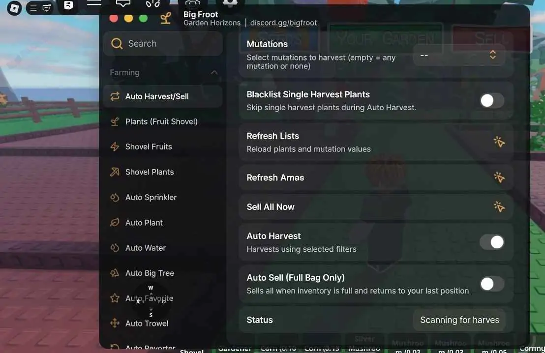 Garden Horizons Script | BigFroot Hub (KEYLESS 3 DAYS)