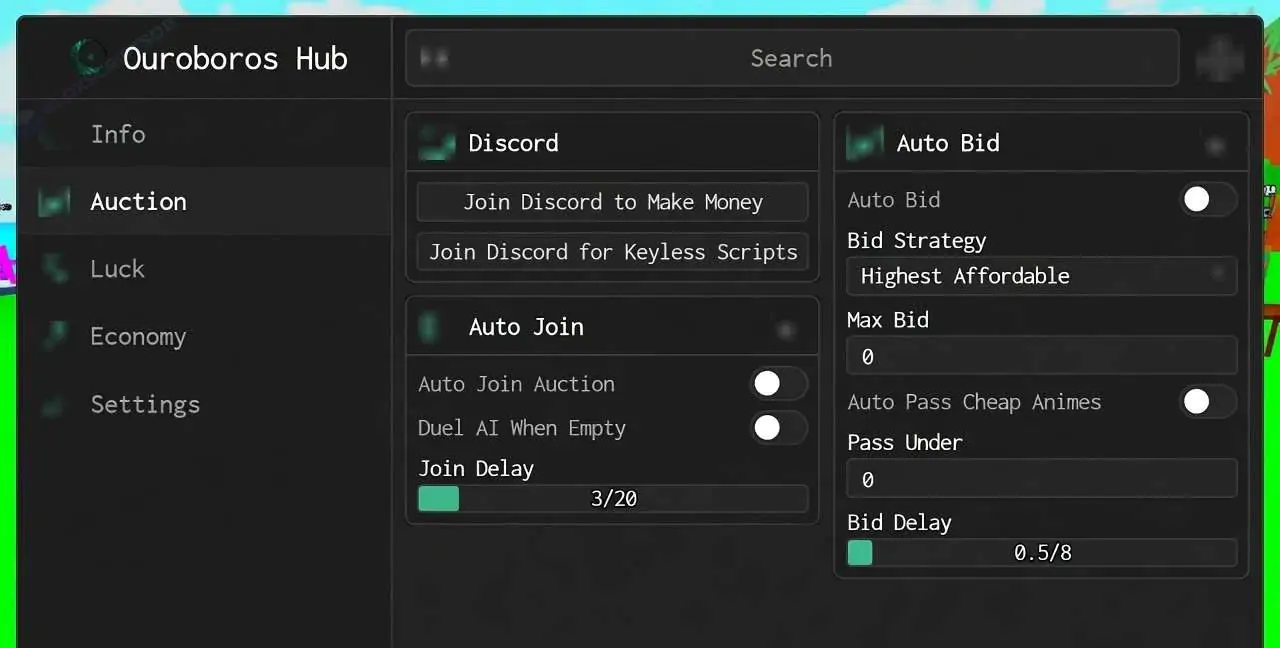 Ouroboros Hub - Bid for Anime Script