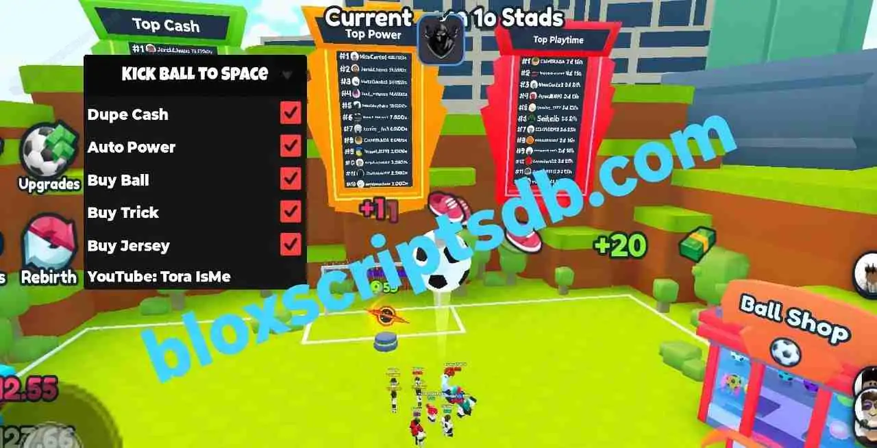 Kick Ball to Space Script | Tora IsMe [NO KEY] | Dupe Cash, Auto Power