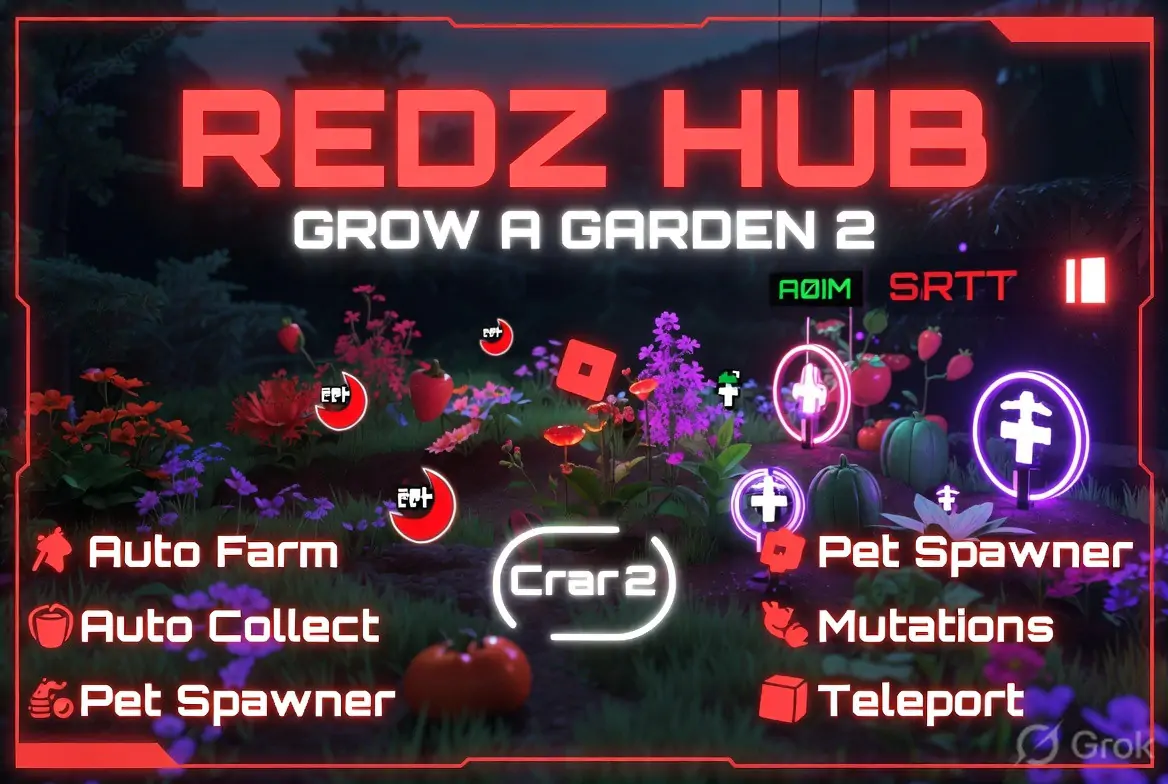 Redz Hub Grow a Garden 2 Script