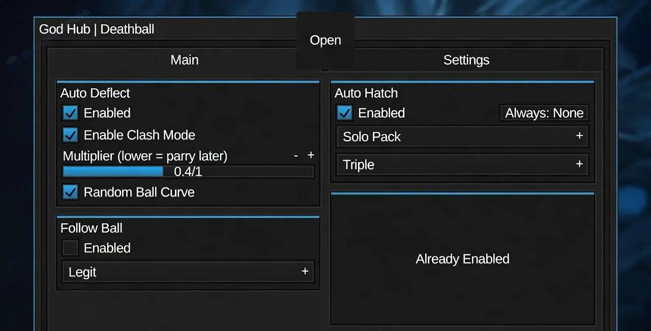 God Hub Script Death Ball