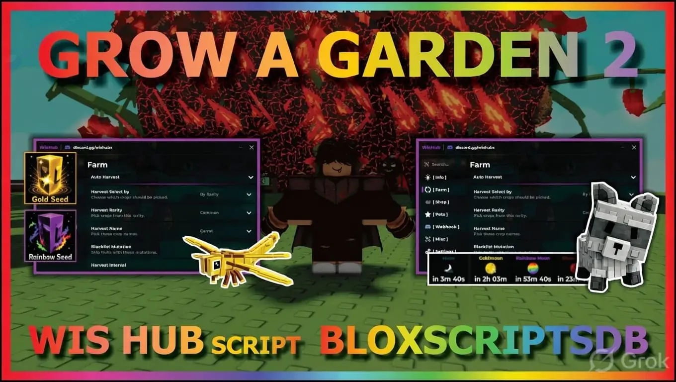 Wis Hub Grow a Garden 2 Script [No Key]