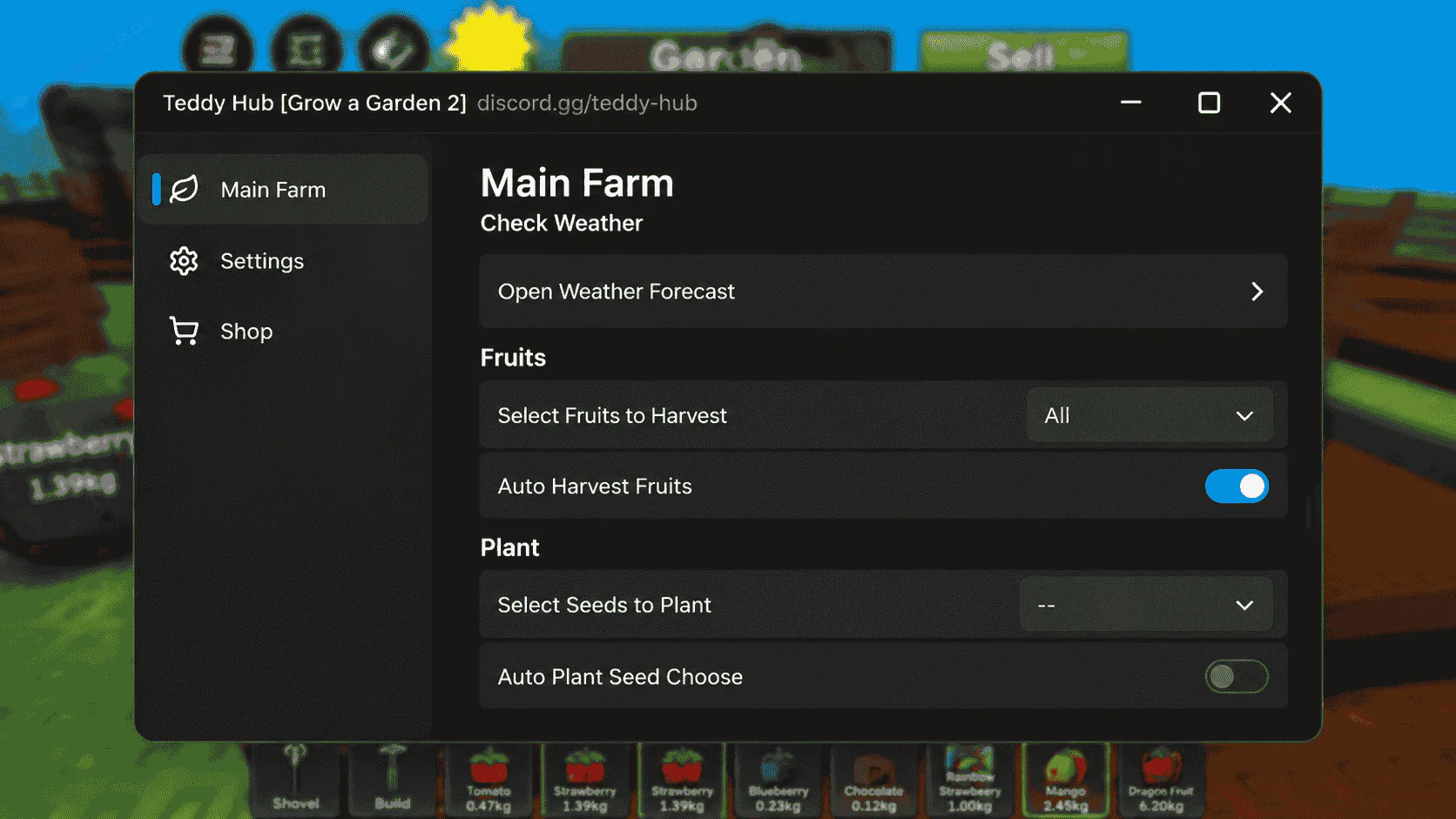 Teddy Hub GUI Free Grow A Garden 2 Script [Auto Steal, Dupe Seeds, Auto Plant, Sheckles, AutoFarm]
