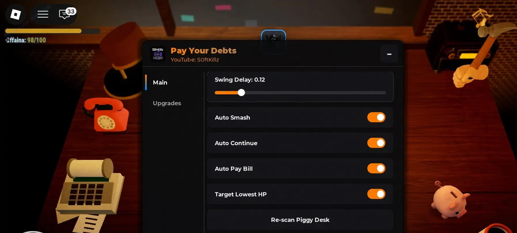 Pay Your Debts Script | S0ftKillz | Auto Pay Bill