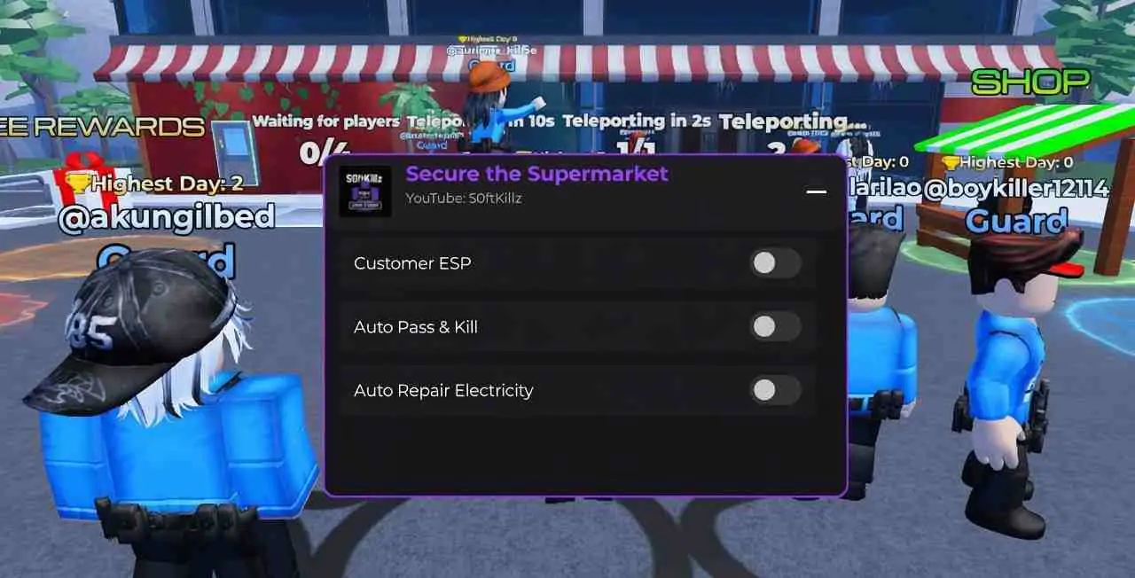 S0ftKillz Secure the Supermarket Script