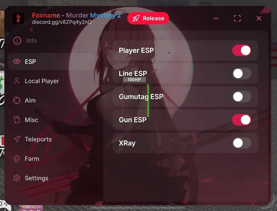 FoxName Hub Best MM2 Script [Auto Farm, Aimbot, ESP]